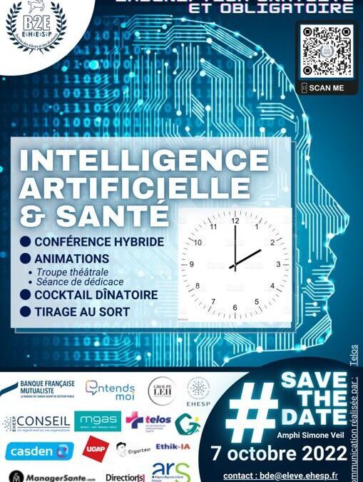 [EVENT] : Conférence « Intelligence Artificielle & Santé » à l’EHESP